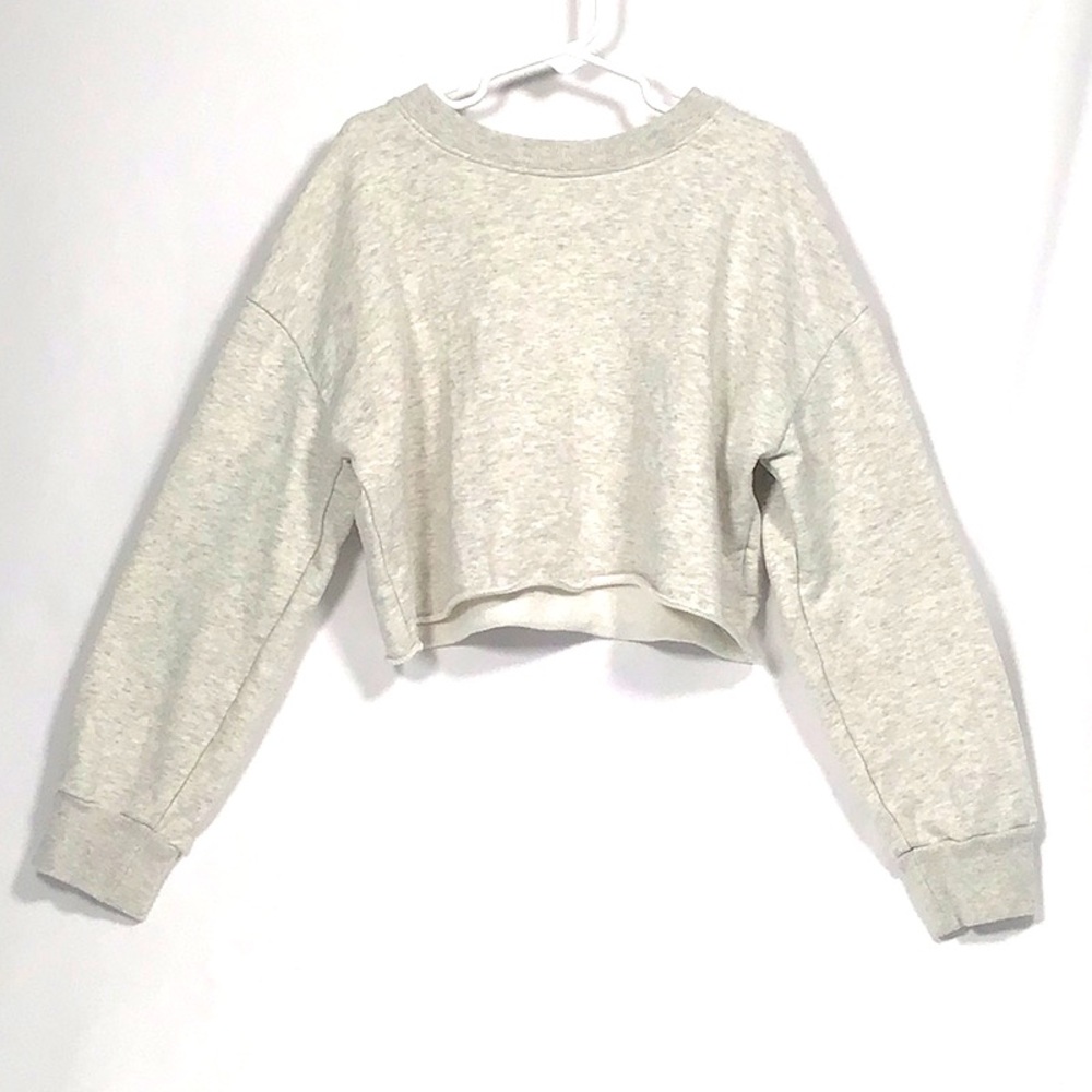 GAP Cropped Gray Sweatshirt
